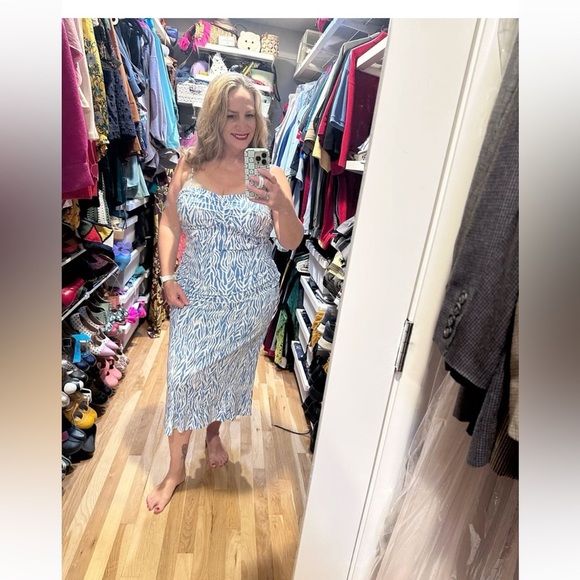 Diane Von Furstenberg Blue and White Skirt Set XL nwt - Picture 8 of 8